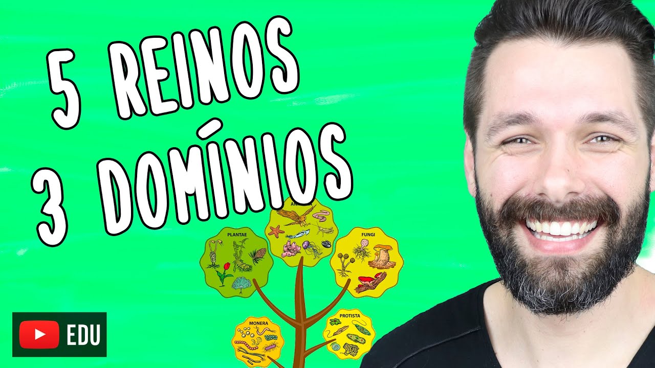 CINCO REINOS E TRÊS DOMÍNIOS - Classificação | Biologia com Samuel Cunha