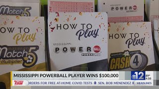 Mississippi Powerball player wins $100,000