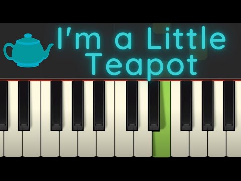 Piano Tutorial: I'm a Little Teapot with chords, free sheet music