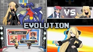 Evolution of Cynthia Battles in Pokémon games (2006 - 2016)