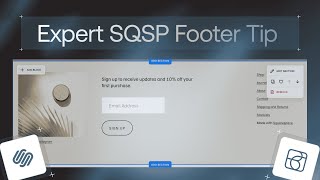 Add a Newsletter Sign Up Form to Footer on Squarespace