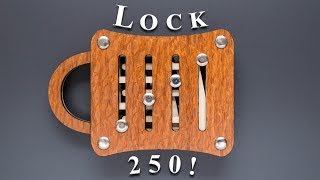 This lock requires 250 steps to open it! - Schloss 250