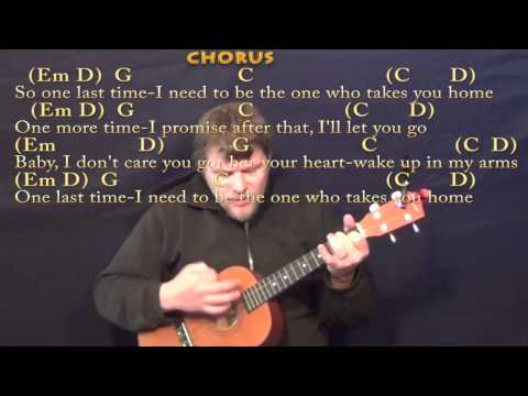 One Last Time (ARIANA GRANDE) Bariuke Cover Lesson in G with Chords/Lyrics