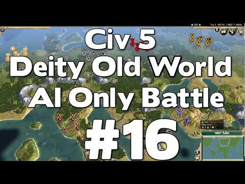 Civ 5 Deity Old World AI Only Battle #16