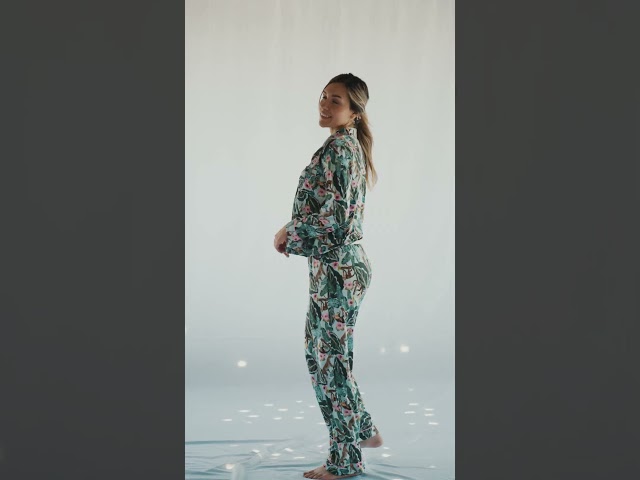 Vídeo relacionado con Jahetuul Pijama Hombre Invierno Algodón Manga Larga con Cuello Redondo Diseño de Escote con Efecto de Capas Conjunto de Dormir Color Liso Cómodo para Casa