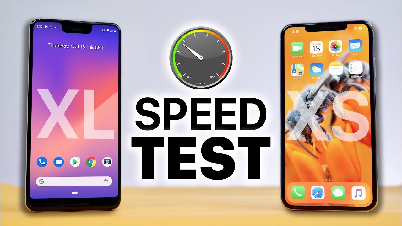 Pixel 3 XL vs iPhone XS Max SPEED Test!