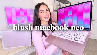 unboxing the macbook neo in BLUSH 💻🌸💞 the perfect budget mac?!
