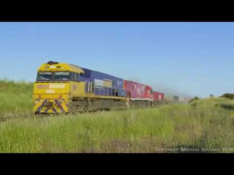 MA5 Container Train With NR7 & NR109 (29/11/2016) - PoathTV Australian Railways