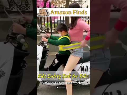 VG282 - Kids Safety Belt for Bike #safetyfirst #smartgadgets #amazonfinds #viral #vinteckhgadgets