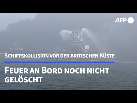 Feuer nach Schiffskollision in der Nordsee noch nicht gelöscht | AFP
