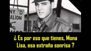 ELVIS PRESLEY -  Mona lisa ( con subtitulos en español )  BEST SOUND