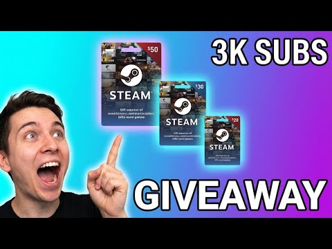 $100 STEAM GIVEAWAY | 3000 Subscribers Celebration