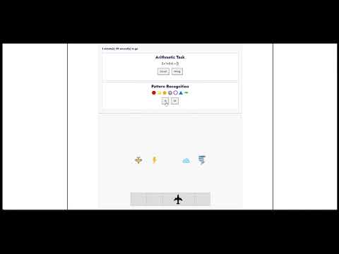 CUT-E Multitasking Capability Test - Cadet Pilot Aptitude Test(2025 New)