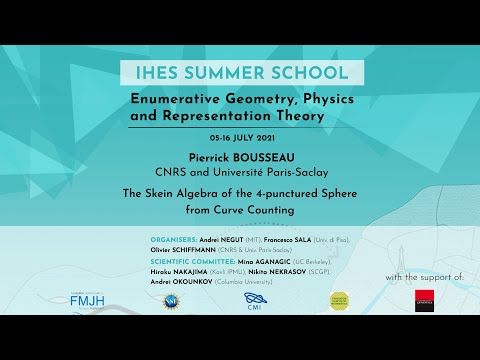 Pierrick Bousseau - The Skein Algebra of the 4-punctured Sphere from Curve Counting