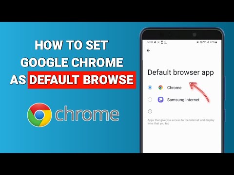 How To Make Google Chrome Default Browser In Android || google chrome as default browser in mobile
