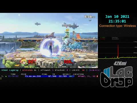 @LagDrop #SmashBros - 2021-01-10 - 10.1.0 - SabdierZ [Miami, FL, US] lag