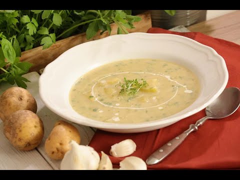 Grandma's way - garlic cream soup