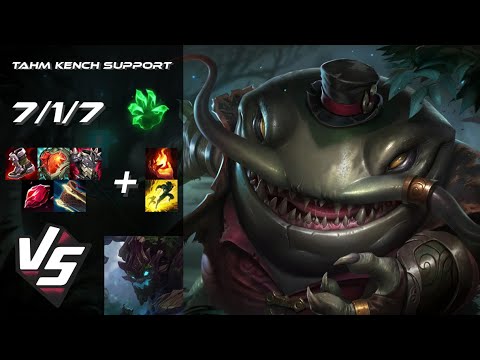 SUPPORT Tahm Kench vs Maokai - NA Grandmaster Patch 14.21