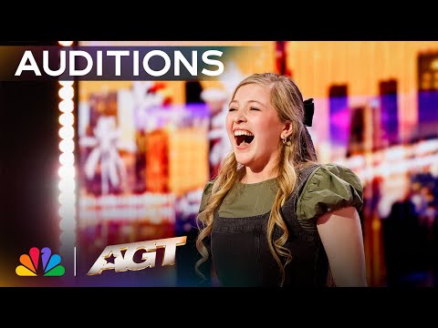 13-Year-Old Singer Evelyn Errante Sings "Defying Gravity" From Wicked | AGT 2025