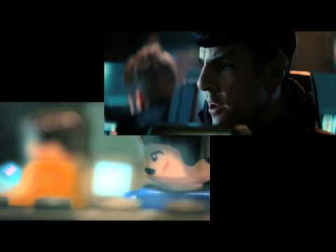 Lego Star Trek Into Darkness trailer Side by Side