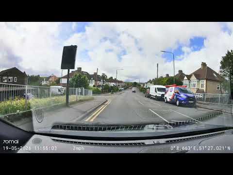 Van Forgets To Give Way to the Right… Emergency Stop 🚨
