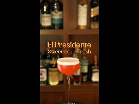 Coquetel clássico El Presidente. #Bartendernhau