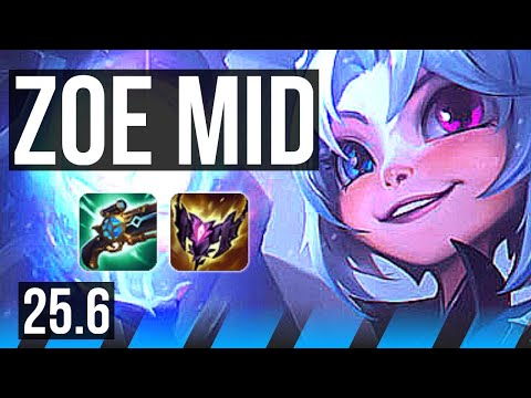 ZOE vs ORIANNA (MID) | 7/1/2, 600+ games | EUW Diamond | 25.6