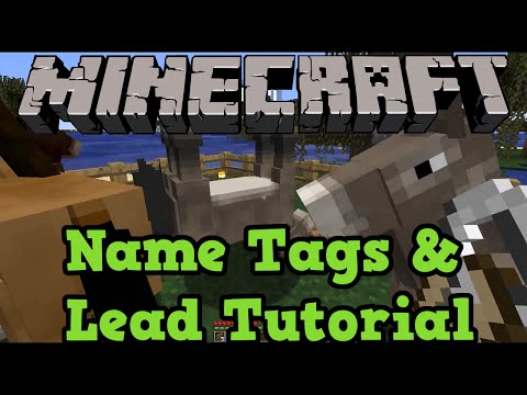 Minecraft Xbox 360 + PS3: Name Tags & Lead Tutorial + Easter Eggs TU19