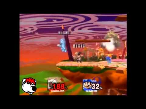 SSBB NIGHT (Mario) vs Ninja (Toon Link