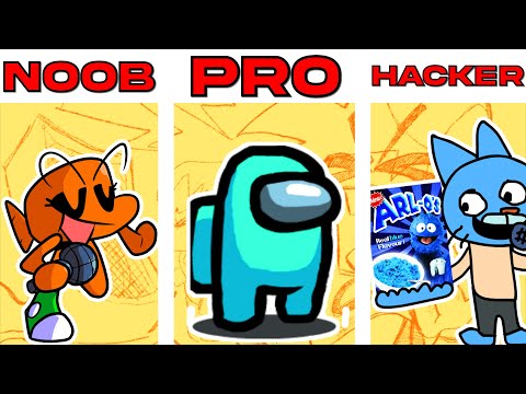 FNF Character Test | Gameplay VS Playground Darwin Gumball Yellow Impostor, Sheriff Showdown FNF Mod