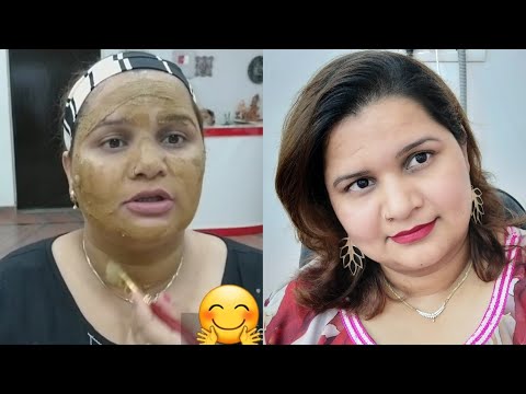 Kama Ayurveda skin brightening and whitening treatment facial step by step in Hindi (for all skin )
