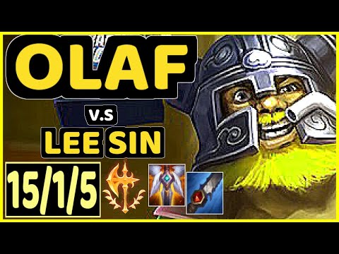 ERASUS (OLAF) vs LEE SIN - 15/1/5 KDA JUNGLE GAMEPLAY - BR Ranked GRANDMASTER