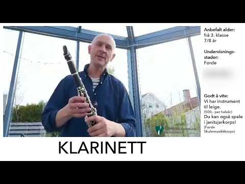 Klarinett - Undervisningstilbod Sunnfjord kulturskule