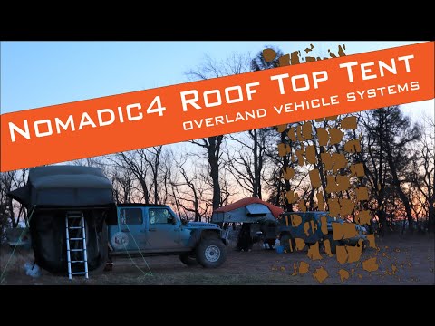How big of a Roof Top Tent can you fit on a Gladiator! Nomadic 4 from Overland Vehicle Systems (OVS)