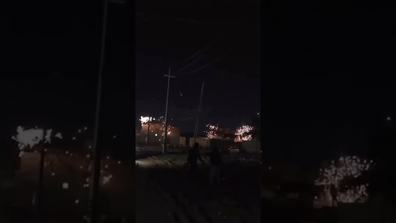 فيديو | كهرباء البراكية في محافظة #النجف "ألعاب نارية"