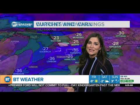 Another bitterly cold day in the GTA