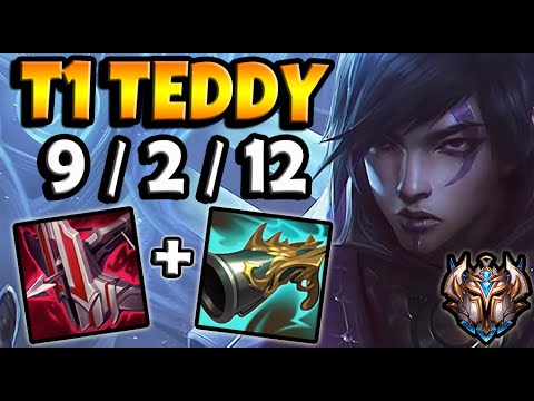 T1 Teddy Aphelios vs Samira [ ADC ] Patch 11.15 Ranked Korea ✅