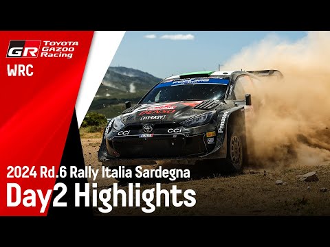 WRC 2024 第6戦ラリー・イタリア ToyotaGazooRacingチームのDay2ハイライト動画