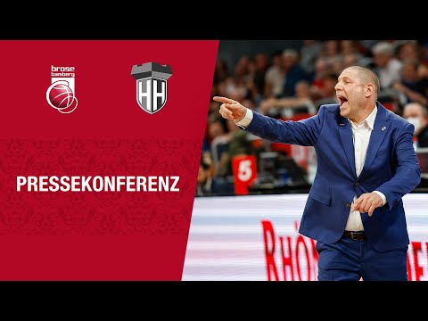 Pressekonferenz Brose Bamberg vs. Hamburg Towers 77:67