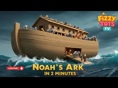 Noah's Ark in 2 Minutes! | Bible Story for Kids