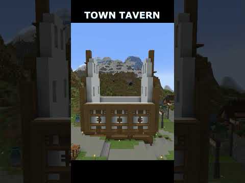 Insane Minecraft Uni Tavern Build Timelapse #shorts