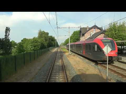 Train cab ride; Geldermalsen-Dordrecht (20230606, backwards)