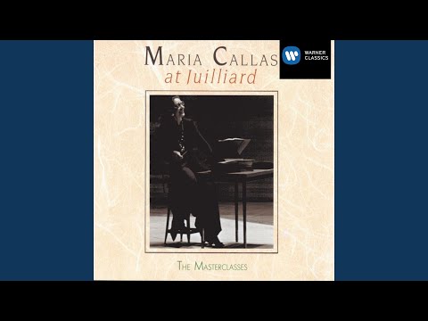 Masterclass at the Juilliard School: Casta diva (From Bellini's Norma)