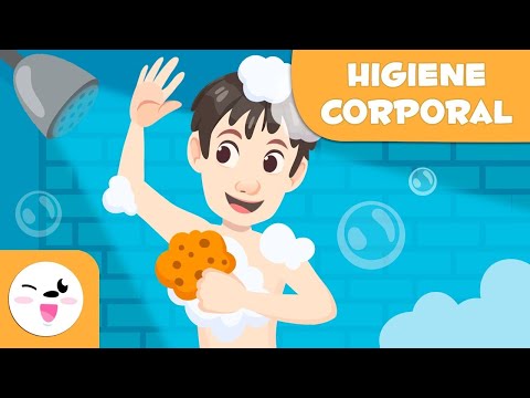 Higiene corporal para crianças - Hábitos de higiene - Tomar banho, lavar as mãos e o rosto...