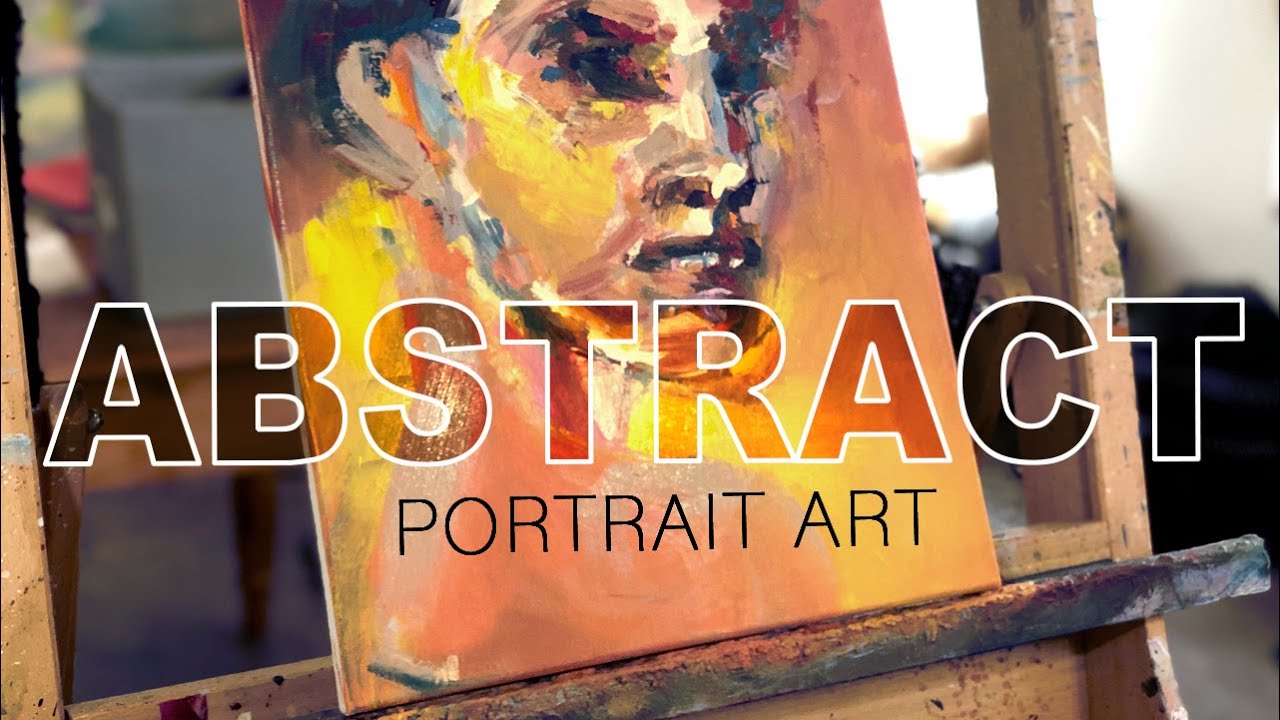 Paint an ABSTRACT PORTRAIT in Acrylic