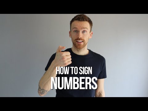 How to Sign Number in BSL