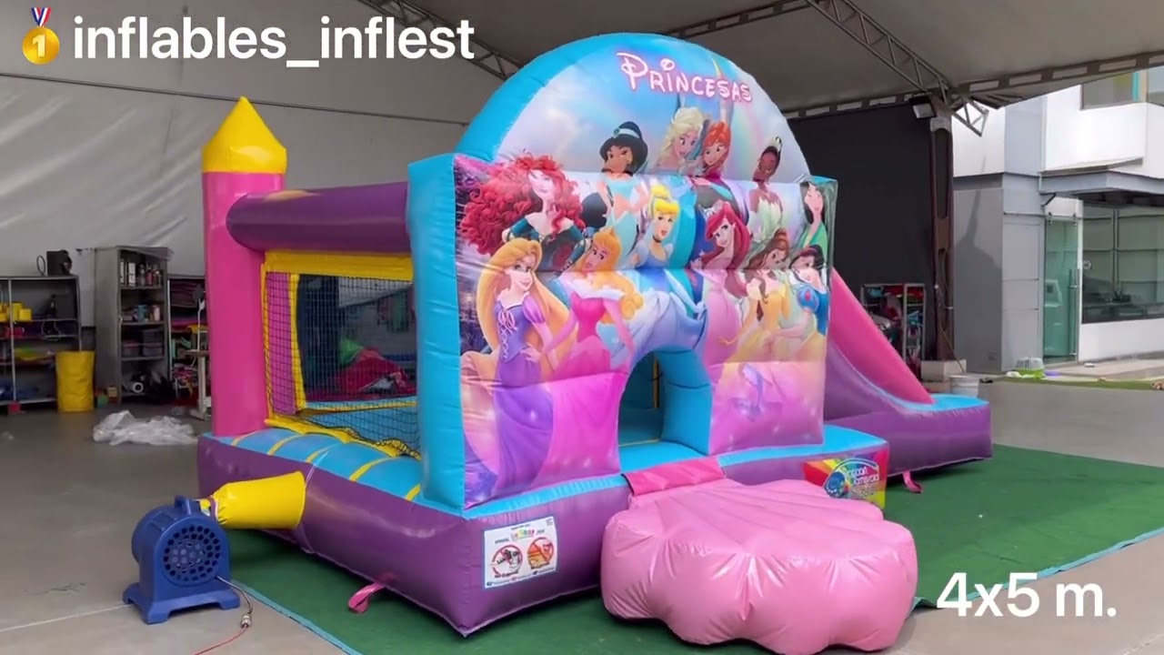 Juego inflable brincolín princesas INFLEST 4x5