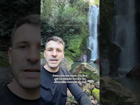 Cascata Banhado Grande - Gramado Xavier/RS #turismo #riograndedosul #rs #cascata