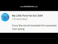 Proves That My Little Pony Fan Est 2004 Bashes Opinions On Secret Mountain Fort Awesome