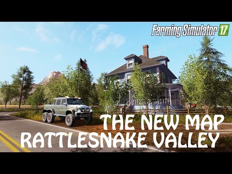 TRYING OUT THE NEW MAP 'RATTLESNAKE VALLEY in Farming Simulator 2017 PC Gaming
